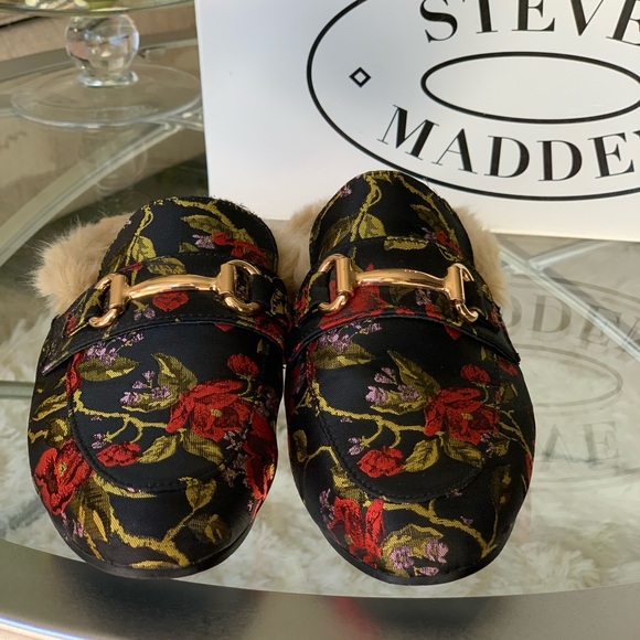 Steve Madden Size 6 Jill Floral Mule Loafer. Excellent pre-like be condition. - Picture 3 of 9